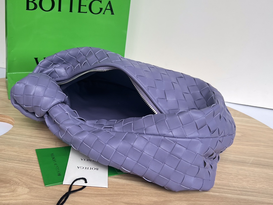 Medium Teen Jodie Intrecciato Leather Shoulder Bag Lavender